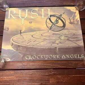 Rush Clockwork Angels Lithograph Poster Limited Edition 291 Out Of 500